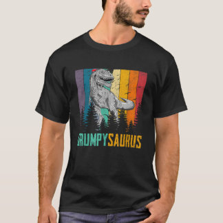 Funny T Rex Dinosaur Grumpy Saurus Familienväter T-Shirt