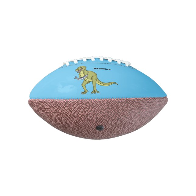 Funny T rex dinosaur illustration Football (Gedreht 270)