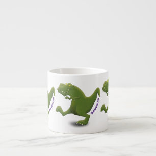 Funny T rex dinosaurier Cartoon Spaß Espressotasse
