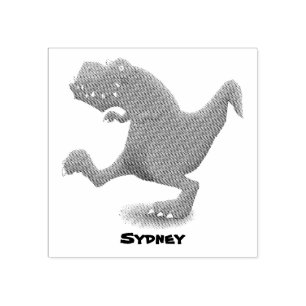 Funny T rex dinosaurier Cartoon Spaß Gummistempel