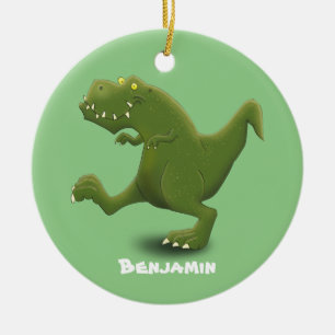 Funny T rex dinosaurier Cartoon Spaß Keramik Ornament