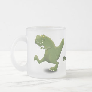 Funny T rex dinosaurier Cartoon Spaß Mattglastasse