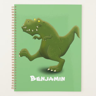 Funny T rex dinosaurier Cartoon Spaß Planer