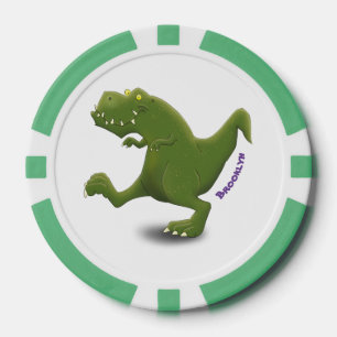 Funny T rex dinosaurier Cartoon Spaß Pokerchips