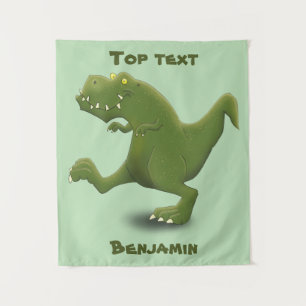 Funny T rex dinosaurier Cartoon Spaß Wandteppich