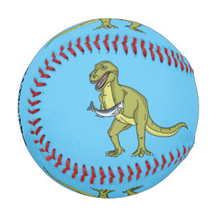 Funny T rex dinosaurier Illustration Baseball