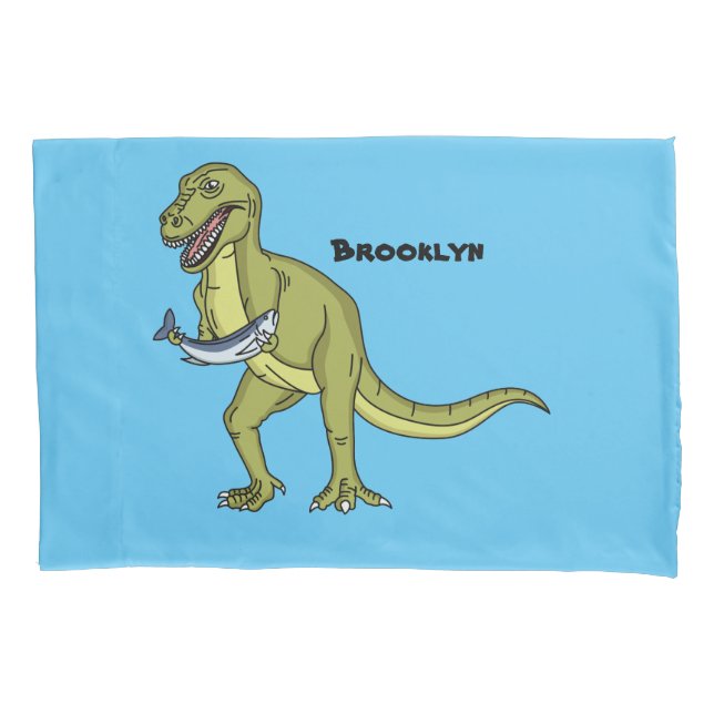 Funny T rex dinosaurier Illustration Kissenbezug (Vorderseite)