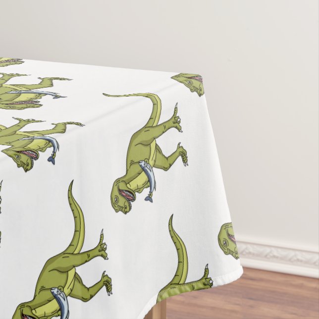 Funny T rex dinosaurier Illustration Tischdecke (Beispiel)
