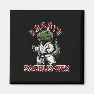 Funny T-rex Karate Dino Martial Arts Children Magnet