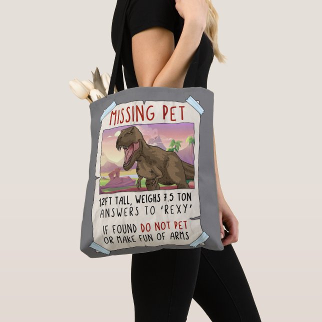 Funny T Rex Tshirt, Funny Missing Pet Tee, Dinosau (Von Nahem)
