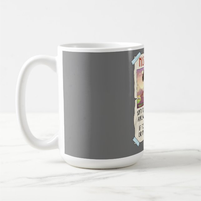 Funny T Rex Tshirt, Funny Missing Pet Tee, Dinosau Kaffeetasse (Links)
