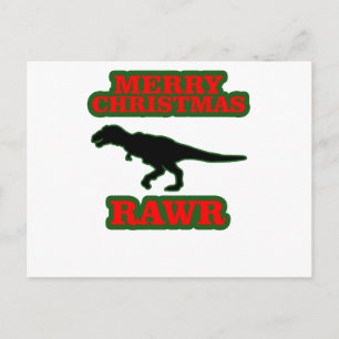 Funny T-Rex Ugly Christmas Sweater Shirts.png Feiertagspostkarte