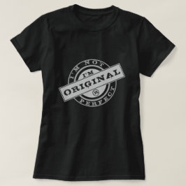 Funny T - Shirt Briefmarke Text Ich bin Original B