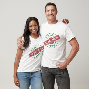 Funny T - Shirt Briefmarke Text nur aussehen - Tou