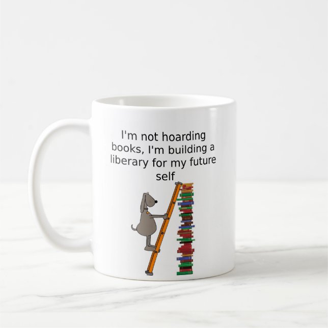Funny T - Shirt - Ein Muss für Bibliophiles Kaffeetasse (Links)