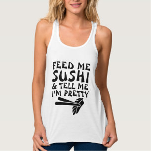 Funny T - Shirt für Damen, FÜTTRE ME SUSHI