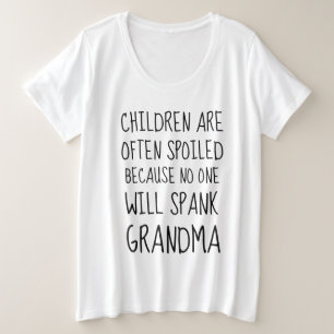 Funny T - Shirt für Oma, NIEMAND SPANKT