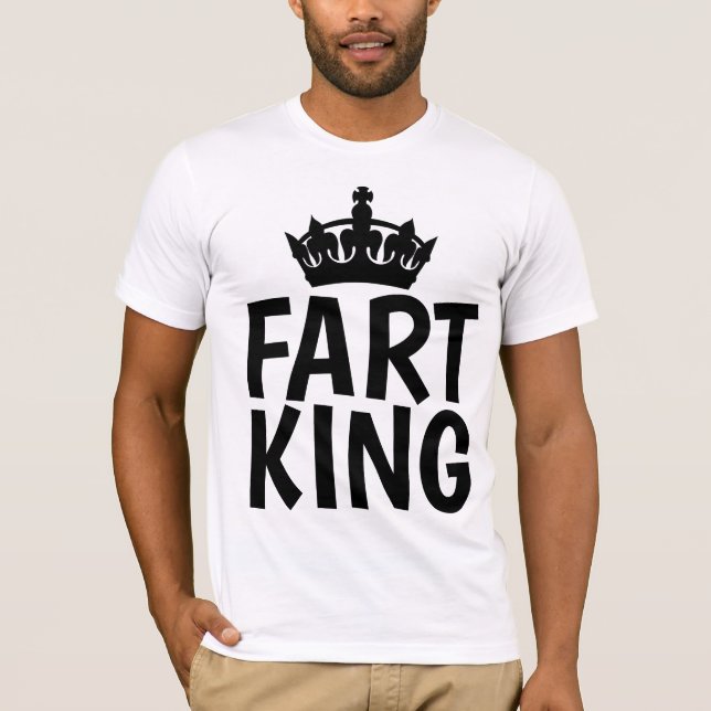 Funny T - Shirt für VATER, FURZ KING (Vorderseite)
