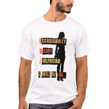 Funny T - Shirt Gelegentlich Moody-Serie