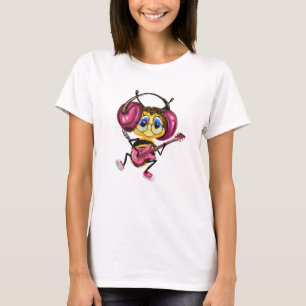 Funny T - Shirt mit Bee Guitar Player