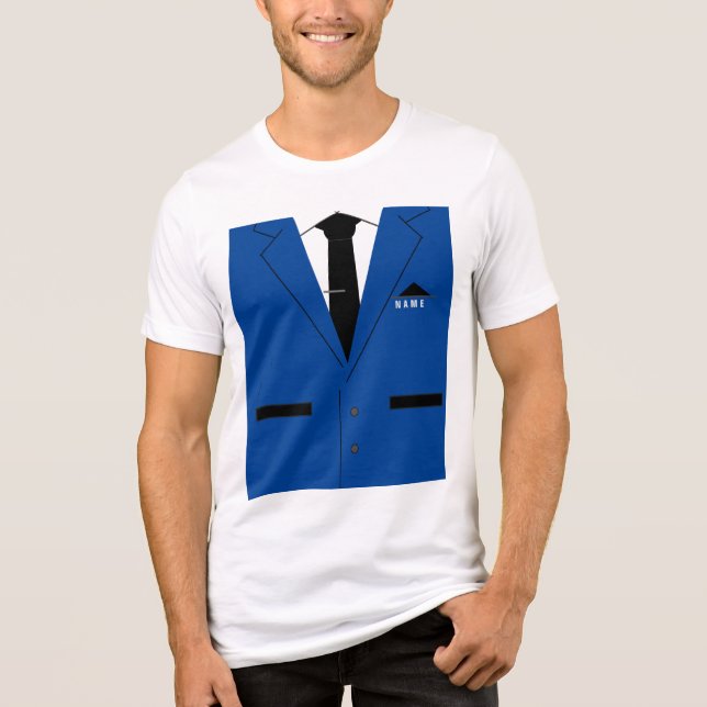 Funny T - Shirt mit Krawatte und Anzug - Individue (Vorderseite)