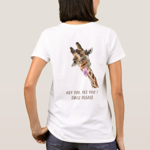 Funny T - Shirt mit spielerischer Giraffe - Benutz
