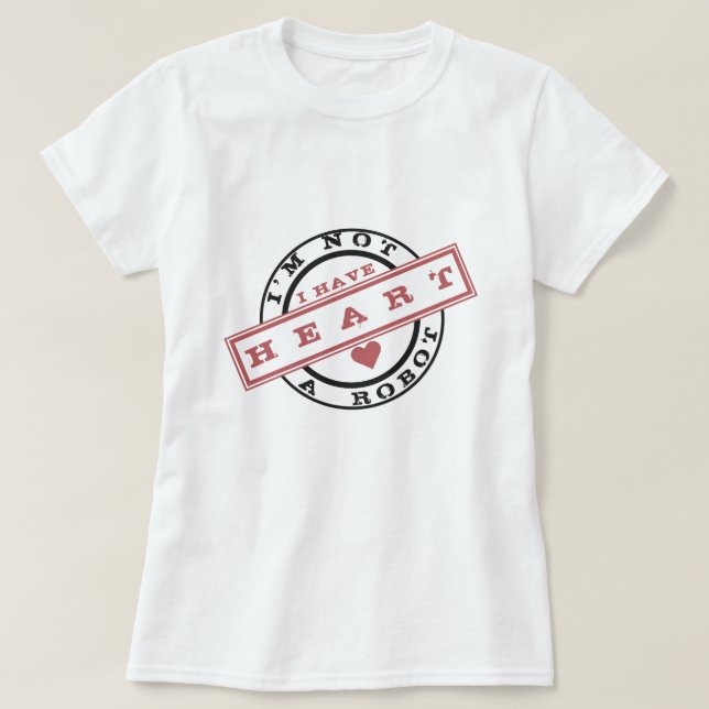 Funny T - Shirt mit Text-Briefmarke - Anpassbar (Design vorne)