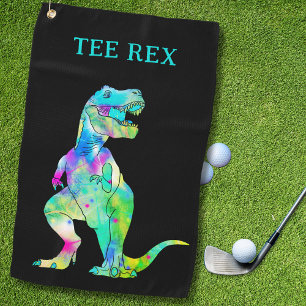 Funny T-Shirt Rex Dinosaur Vater Joke Golfhandtuch