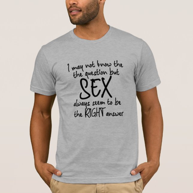 Funny T-Shirt Right Ansess Funny T - Shirt Design (Vorderseite)