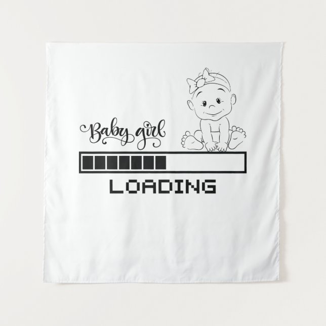 Funny T - Shirt Säugling Schwangerschaft Kindermut Wandteppich (Vorderseite)