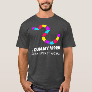 Funny T-Shirts Ein Gummiwurm ist mein Geist, mein 