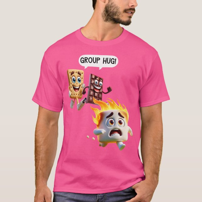 Funny T Shirts für Männer Smores Camping Roastout (Vorderseite)
