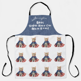 Funny Tabby Cat All-Over Print Schürze