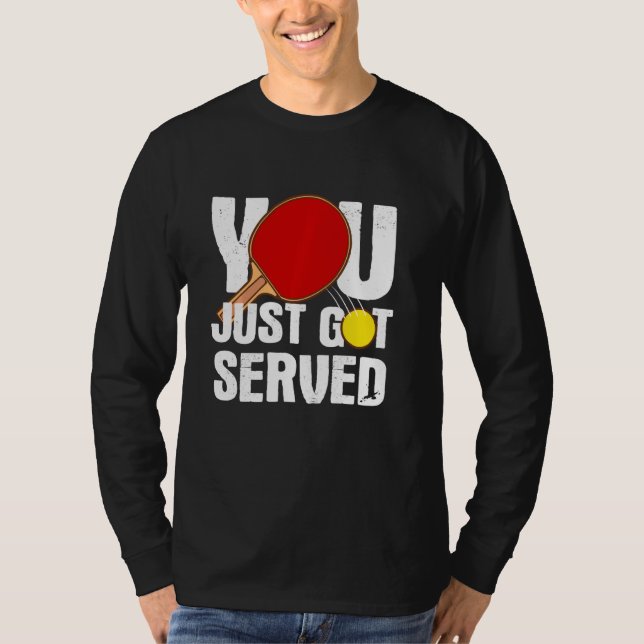 Funny Table Tennis für Damen Ping Pong Player T-Shirt (Vorderseite)