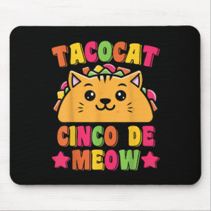 Funny Taco Cat Pun Tacocat Niedlich Tacat Lover Ci Mousepad