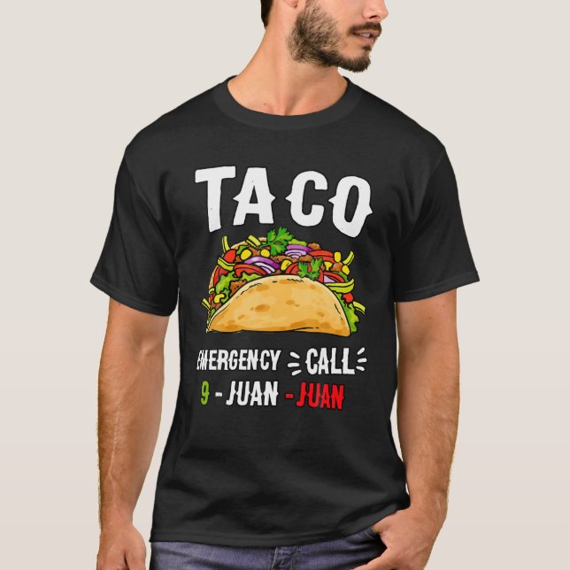 Funny Taco Cinco De Mayo Mexico T-Shirt (Vorderseite)