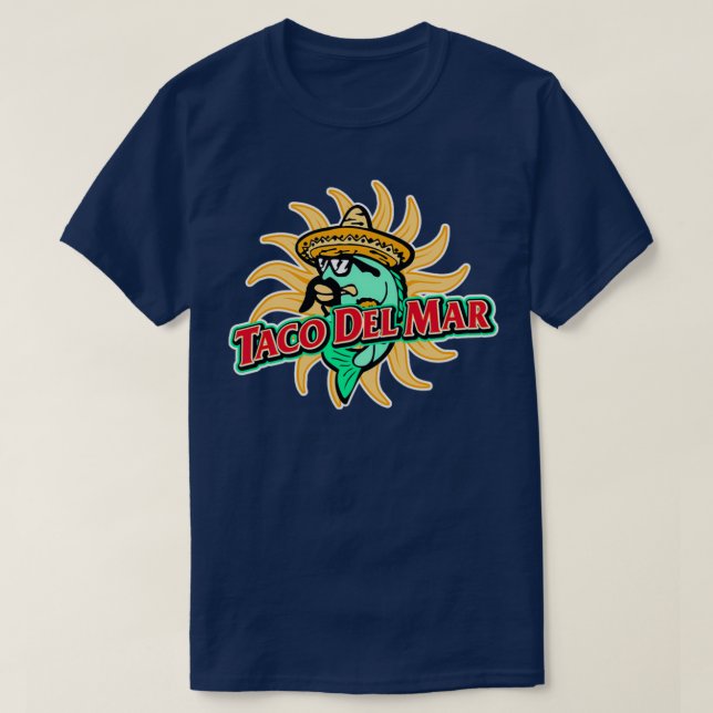 Funny Taco del Mar Design T-Shirt (Design vorne)