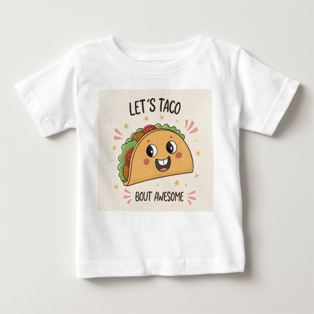 Funny Taco Food Pub Baby T-shirt (Vorderseite)