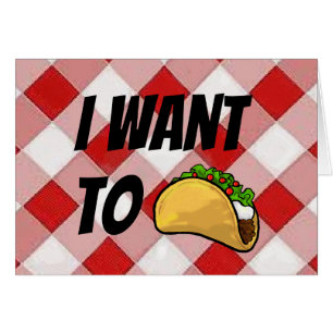 Funny Taco I Liebe You Card