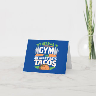 Funny Taco Lover Feiertagskarte