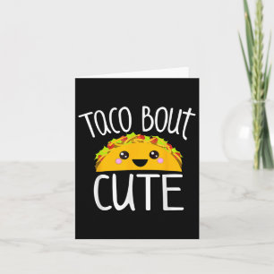 Funny Taco Lover Shirt Taco Bout Niedlicher Girl B Karte