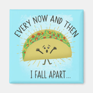 Funny Taco Pun Food Spaß Parody Magnet