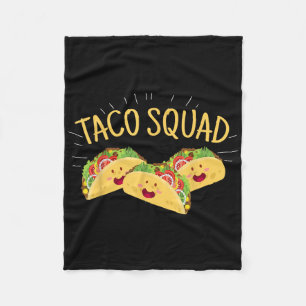 Funny Taco Squad Niedlich mexikanisches Food Lover Fleecedecke