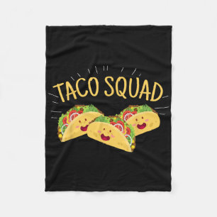 Funny Taco Squad Niedlich mexikanisches Food Lover Fleecedecke