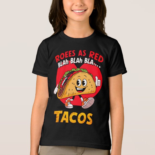 Funny Taco T-Shirt Design For Taco Lovers Tri-Blend Shirt (Vorderseite)