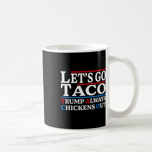 Funny Taco Vintag Kaffeetasse (Rechts)