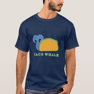 Funny Taco Whale Cartoon T-Shirt