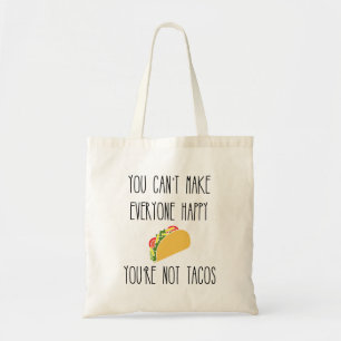 Funny Tacos Slogan Tote Bag Tragetasche