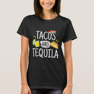 Funny Tacos und Tequila Mexican Sombrero T-Shirt G