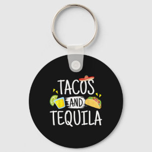 Funny Tacos und Tequila Mexican Sombrero T-Shirt G Schlüsselanhänger
